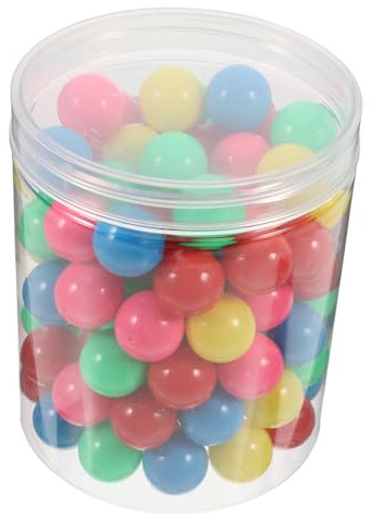 HEATSHAKING 100 Piezas Bolas Plásticas Huecas De Colores para Matemáticas Juegos Educativos De Probabilidad para Niños Canicas Seguras para Uso Escolar