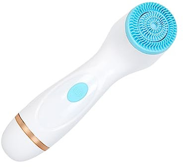 Healeved Spazzola Elettrica del in Silicone Strumento Wireless Ricaricabile Massaggiatore per per Blu