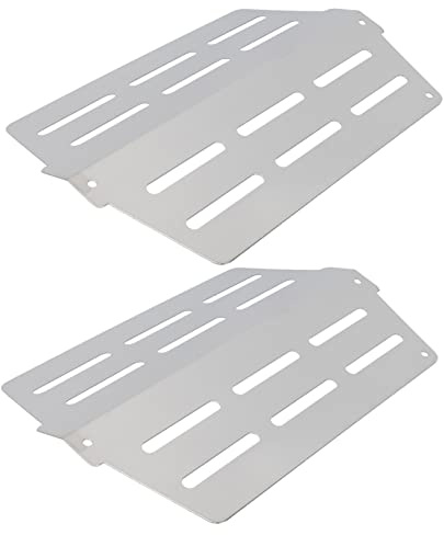 Sosoport 2piezas Placas Calefactoras para Parrilla De Gas Placas Aplicables De Acero Inoxidable para Barbacoa Al Aire para Calentar El Grill y Mejorar La Experiencia De Cocina