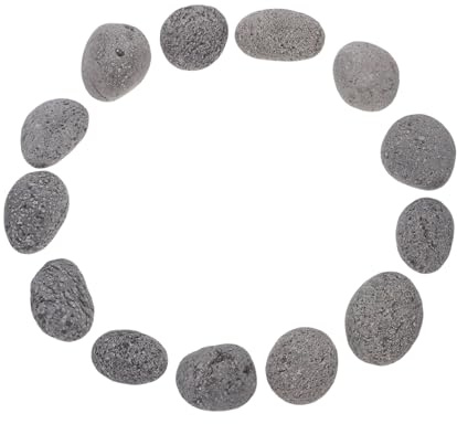 Sosoport Pietre Vulcaniche Naturali per Focolare Pietre Piccole per Braciere Gas Riutilizzabili per Esterni Decorazione Barbecue e Riscaldatore Patio