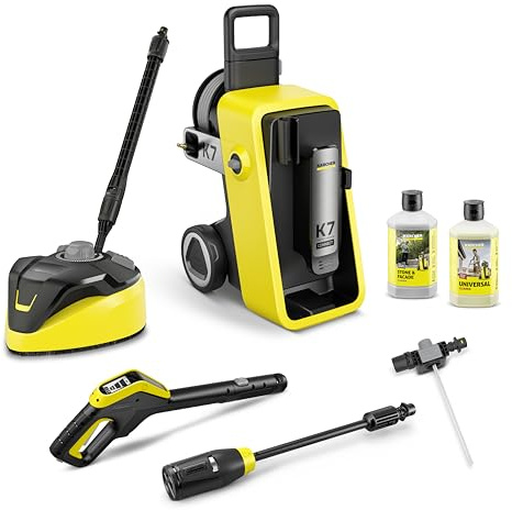 Kärcher K 7 Comfort Premium Connect Home Pressure Washer, Pressure: Max. 180 Bar, Flow Rate: 600 l/h, Area: 60 m²/h, High Pressure Hose, Hose Drum, App Control, Home Kit