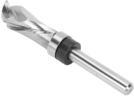 Goshyda Premium Tungsten Steel Compression Spiral Router Bits med Topplagerdesign, 1/4 Skaft för Spånskiva och Densitetsskiva Trimning