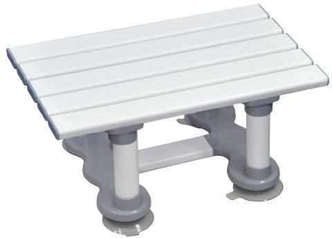 Aidapt Plastic 6 Slatted In Bath Seat with Suction Cups