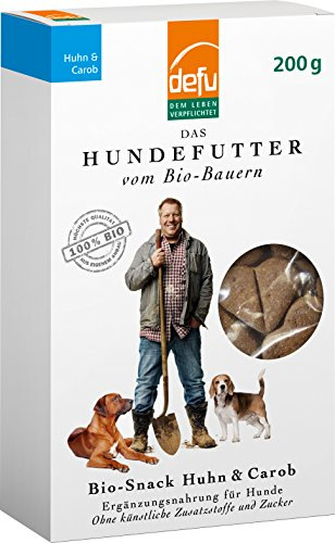 defu Bio Hundesnack Huhn & Carob, 6er Pack (6 x 200 g)