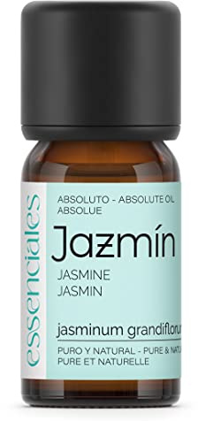 ESSENCIALES Aceite Esencial de Jazmín 5 ml – 100% Puro y Natural – Aroma Envolvente – Ideal para Difusor, Relax y Aromaterapia
