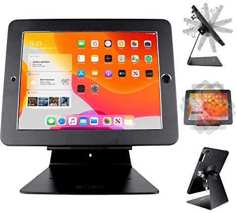 CarrieCathy Desktop-Kiosk-Ständer für iPad 10,2 Zoll (25,9 cm), drehbar, 360-Grad-Design, kompatibel mit Mehreren Generationen