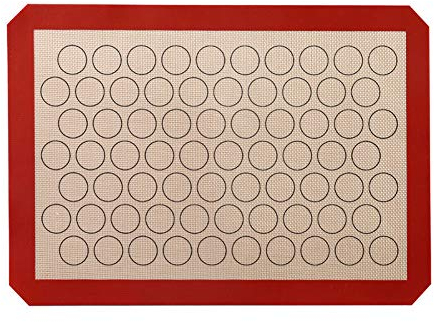 RONGJJ Colchoneta 2pcs Tapete de Silicona Antiadherente para Hornear, Lámina de Horno para Macaron, Galletas, Pizza, Pan, Ecológico y Reutilizable, Resistentes al Calor, 42 x 29.5cm Hornear