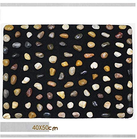 Suole di ciottoli Naturali massaggia Il Sottile Cuscino Punto terapeutico Pietra sotto-Passo la Cura del Piede Tappetino di Pedicure Piazza Coperta 40 * 50cm
