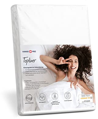 HANSE PRO Topliner, 180 x 220 cm I ideal für Wasserbetten bis 30 cm Höhe I Staubschutz-Auflage I Schutz-Bezug I Cap-Liner I Schmutzfang