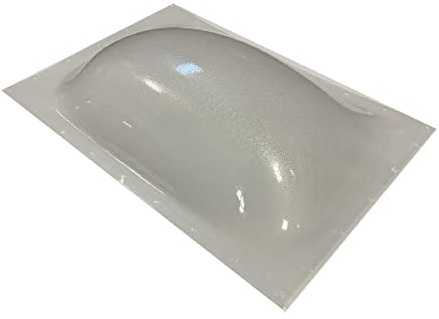 Straight Creek Trading SCT RV Skylight Outer Dome, Ice Crackle Clear - 14 x 22, Flange 17 x 25