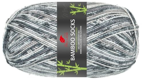 Pro Lana 100g 4-fädig Bamboo Socks II 965 - schwarz/grau color
