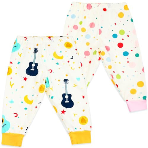FLYISH DIRECT Baby Windelhosen, 2 Stück Sleepy Windelhose für Kinder, Baby Töpfchen Trainingshose Baumwolle Baby Windelrock für das Töpfchentraining, S