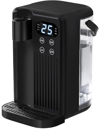 2024 Electric Instant Hot Water Dispenser, 3L Energy Efficient Boiling Kettle, 25℃~99℃Temperature Adjustment,3Kw Fast Boil Hot Kitchen Dispensers Small Household Appliances,Black