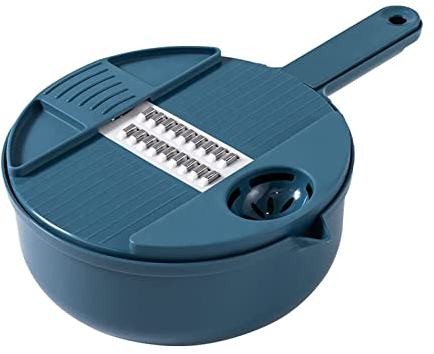 Tragbarer Schnur-Gemüseschneider – Gemüseschneider, Reibe, Käseschneider Mini, Küchenmaschine klein, Kartoffel-Zwiebel-Knoblauch-Zerkleinerer, Gemüseschneider, Würfelschneider, Würfelmaschine