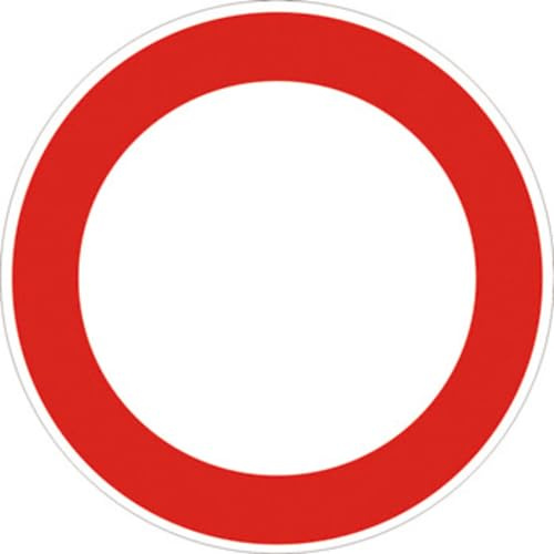 Segnale Cartello Segnaletica Stradale Rifrangente Insegna Divieto Supporto Preavviso Segnalatore Cartelli (SEGNALE 'DIVIETO DI TRANSITO')