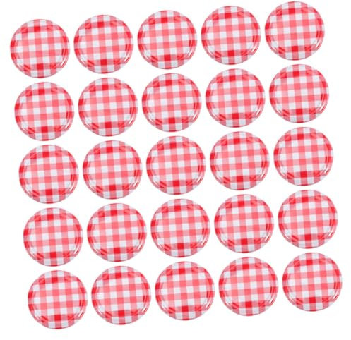 Ciieeo 80pcs Wide Mouth Canning Jar Lids Vacuum Seal Replacement Jam Jar Covers Compatible with Kitchen Preserving Accessory Set