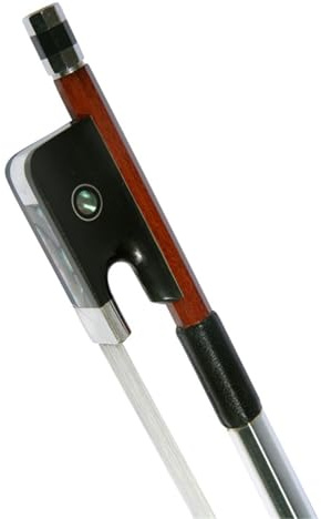 Geigenbogen zum Spielen Violinbogen-Zubehör Palisanderstab Ebenholz-Rundbogen Schachtelhalmbogen Violinbogen-Zubehör(1/2 rosewood bow)
