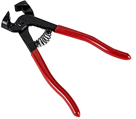 Alicates profesionales antioxidantes para romper azulejos de extremo plano de 8 pulgadas para fusión de vidrio, piezas pequeñas de vidrio para alicates