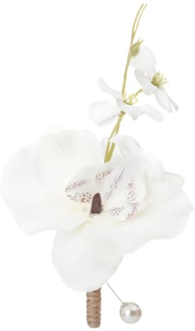 Hochzeits-Boutonniere-Anstecknadel für Anzug, Männer und Frauen, romantische künstliche Blume, Boutonniere für Bankett, Hochzeitsdekoration, 0.01 Ounce (Pack of 120), Seide, Achat