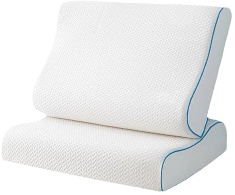 Neck Pillow, Memory Foam Pillow, 3-Point Support for More Comfortable Sleep. Suitable for Back and Side Sleepers.