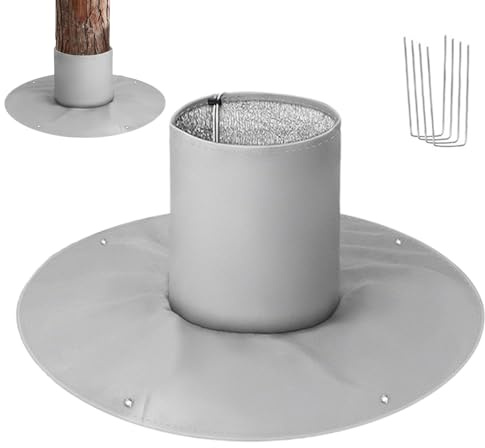 Protector de raíz de palmera, protector de tronco de árbol con clavos de tierra, envoltura de raíz, bolsa de plantas, cálido y reutilizable para exteriores