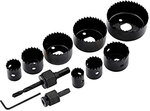 Rolson 58129 12 pc Holesaw Kit, Black