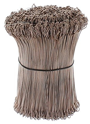 BWG Bauteam GmbH Betonbindedraht Drilldraht 1000 Stück 160 x 1,0 mm Schwarz Stahl Rebar Wire