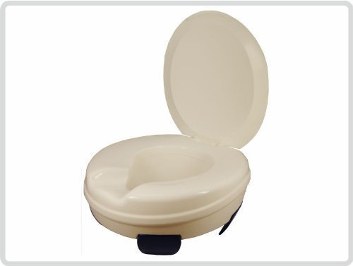 Toilettensitzerhöher Toilettensitz Clipper mit Deckel *Top Qualität*