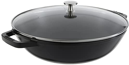 STAUB Poêle parfaite en fonte, 4,5 litres, noir mat