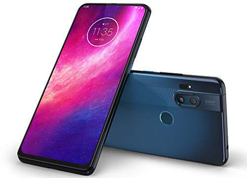Motorola One Hyper (6,5 Inc FHD+ Display, Rückkamera 64 MP/Frontkamera 32 MP, 128 GB/4 GB, Android 10, Dual-SIM Smartphone), Deep Sea Blue