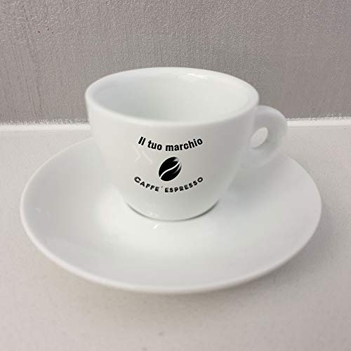 CreaTu Taza de café de cerámica hecha a mano. Personalizada con imagen o texto. Fabricada en Italia.