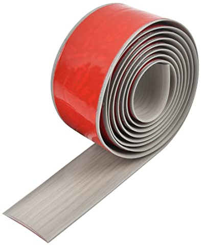 DODUOS 2m*4cm Profilo di Transizione Autoadesivo, Strisce di Copertura per Pavimenti in PVC, Strisce di Transizione del Pavimento Copre Le Irregolarità del Pavimento e Laminati, Parquet, Piastrelle