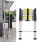 Scala telescopica da 2,6 m, in acciaio inox, antiscivolo, con 9 pioli, portata 150 kg