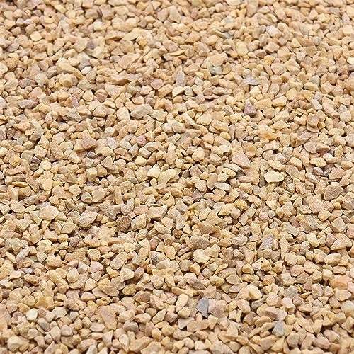 Premium Pebbles Sable grossier Marron clair 0,3 cm 4,5 kg pour terreau, plantes grasses, pots, plantes, jardinage, intérieur, artisanat, remplissage de vases (X-Mini, sable grossier – Marron clair,