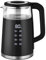 WANNYTON Bollitore Elettrico con Temperatura Regolabile (40-100°C), Bollitore d’Acqua da 1,7L, 2200W, senza BPA, in Vetro e Acciao Inox, con Spegnimento Automatico e Filtro Anticalcare, Nero