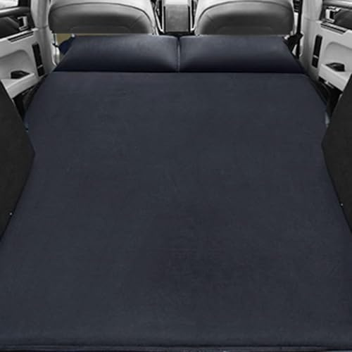 LOKORI Matratze Auto Luftbett für Audi A1 A3 A4 A5 A6 A7 A8 A4L A6L Q2 Q3 Q5 Q7,Tragbar Dickere Rücksitz Kofferraum Reisen Luftkissen Reise Campingzubehör,A-Black