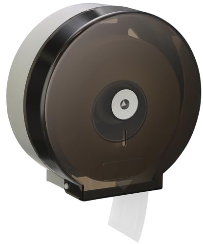 Layhit 1 Pack Toilet Paper Holder Wall Mount, Toilet Paper Towel Dispenser, Commercial 9 Jumbo Plastic Tissue Dispenser with Key Wall Lock for Bathroom, Office, Restaurants