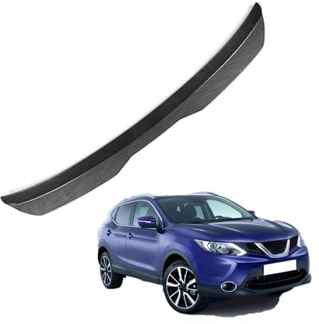KizmiQ Alerón Trasero,para NIS-San Qashqai J11 2016 2017 2018 2019 2020 Hatchback ABS Carrocería Techo Trasero Spoiler Styling Maletero Coche Spoiler Accesorios,B/Carbon Fiber