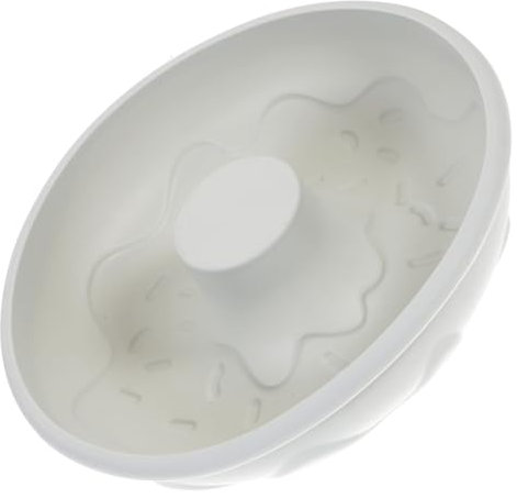 SHOWERORO 1pc Silicone Doughnut Mold Food-Grade Baking Tray for Donuts and Cakes Safe Non-Stick Mould for Boys and Girls Parties and Celebrations Silicone Mousse Cake Mold