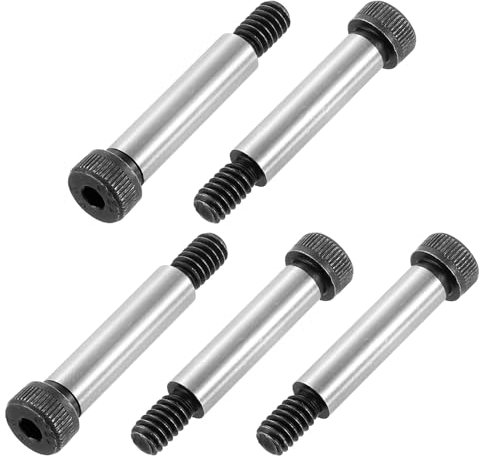 QUARKZMAN Tornillos De Cabeza Hexagonal Con Hombro De Acero Aleado, Longitud Del Hombro 1-5/16, Diámetro Del Hombro 5/16, Roscado 5/16-20 UNC, 10 Piezas