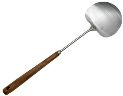 MagiDeal Mestolo in Acciaio per Zuppe con Manico Lungo in Legno, Piccolo