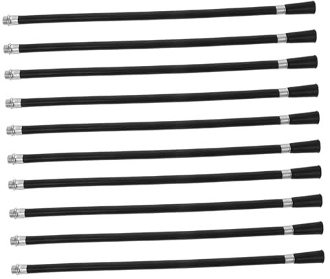 Veemoon 10pcs Fire Extinguisher Hose and Nozzle Set 4kg Standard Threaded Iron Head Replacement Fire Extinguisher Hose for Office and Business Use