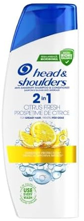 Head & Shoulders 2 in 1 Citrus Fresh Anti-Dandruff Shampoo and Conditioner 330 ml – Refreshing Citrus Formula for Daily Scalp Care, Deep Cleansing and Smooth, Manageable Hair for Men and Women