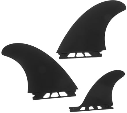 JUMPLAWN 3 Piezas Aletas de Repuesto para Paddle Board de PVC Reforzado Compatible con Sup Kayak para Mejorar Equilibrio y Maniobrabilidad