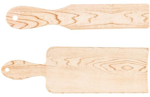 MOTHNUR Paletas para Teñir el Cabello 2 Piezas Tabla de Mechas Grande y Pequeña de Madera Herramienta para Mechas y Coloración Profesional Uso Salón y Hogar Fácil Transporte y