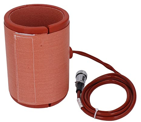 Riscaldatore per secchio in gomma siliconica ad alto isolamento a prova di erosione, fascia termica per secchio, 300 W, riscaldatore elettrico per serbatoi di gas, sbrinamento