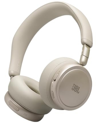 JBL Live 680NC Casque Supra-Auriculaire sans Fil, Champagne | Bluetooth 6.0, Réduction de Bruit Adaptative, Son JBL Signature, 80 Heures d’Autonomie, Connexion multi-point