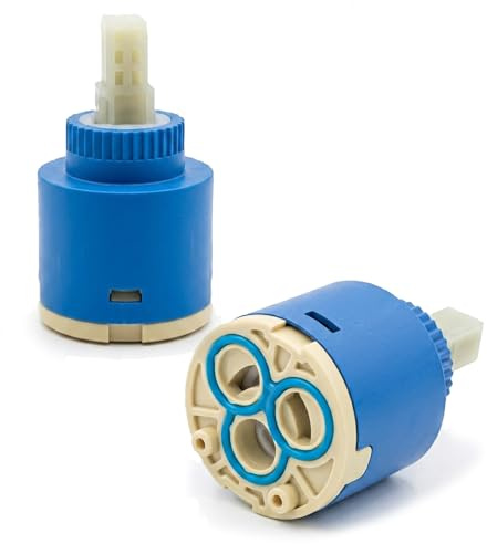 Velnos 35mm Mixer Tap Cartridge Ceramic Disc Valve for Kitchen & Bathroom, Shower and Mixer Faucets