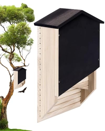 Casa para murciélagos de madera, refugio al aire libre para murciélago