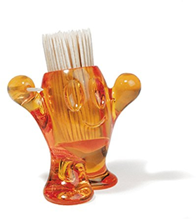 Koziol PIC'NIX - Palillero de sobremesa, Incluye Palillos, Color Naranja